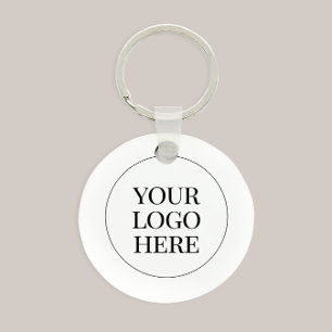 Minimal Classic Business Scannable QR Code Key Ring