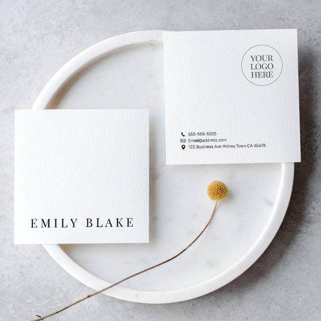 Minimal Classic Business Square Business Card (Creator Uploaded)