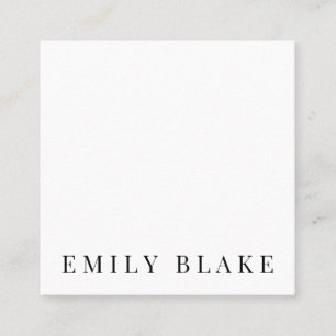 Minimal Classic Business Square Business Card
