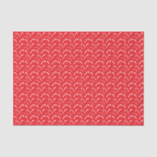 Minimal Classic Festive Holiday Red Candy Canes Tissue Paper