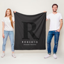 Minimal Classic Modern Black Monogram