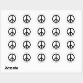 Minimal Classic Peace Love Faith Social Justice Classic Round Sticker (Sheet)