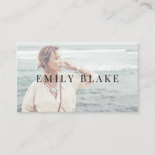 Minimal Classic Photo Business  Card