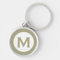 Minimal Classic Sage Monogram Initial Letter