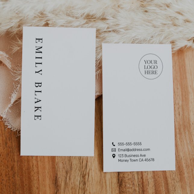 Minimal Classic Vertical Business Card (Creator Uploaded)