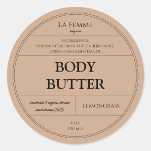 Minimal Clay Cosmetic Skincare Product Label