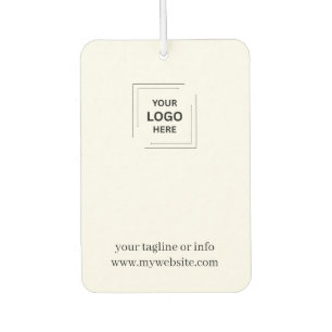 Minimal Clean Business Logo Branded Car Air Freshener