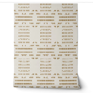 Minimal Coastal Abstract mudcloth boho rustic Wallpaper