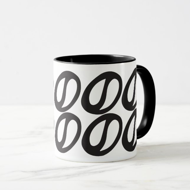 Minimal Coffee Bean Mug (Front Right)