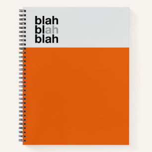 Minimal Color Block Notebook – Blah Blah Blah