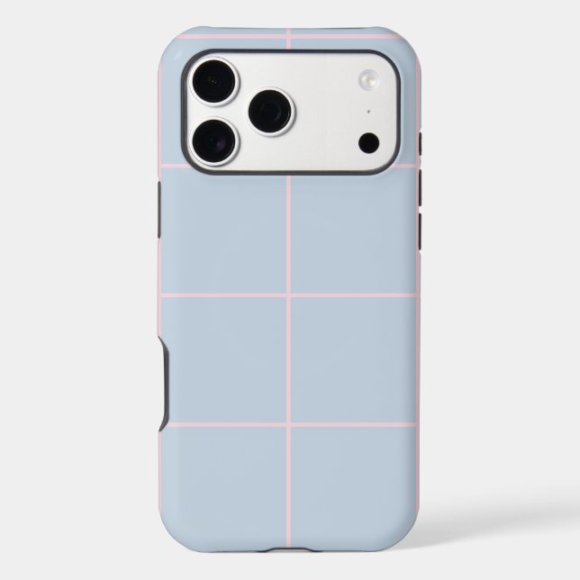 Minimal Color Grid Check Pattern (Back)
