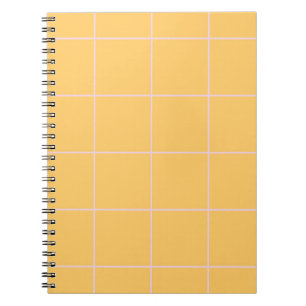 Minimal Color Grid Check Pattern Notebook