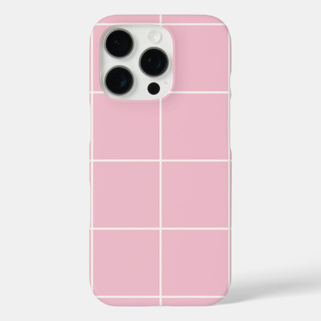 Minimal Colour Grid Check Pattern Case-Mate iPhone Case (Back)