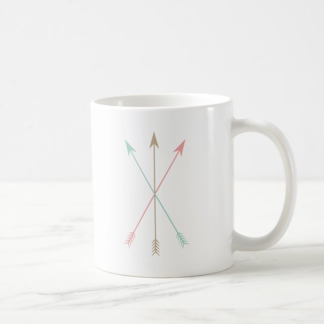 Minimal Coloured Arrows Coffee Mug (Right)
