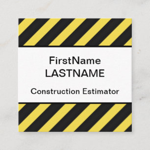 Minimal Construction Estimator Business Card