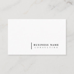 Minimal Consulting Company Modern Typography Business Card