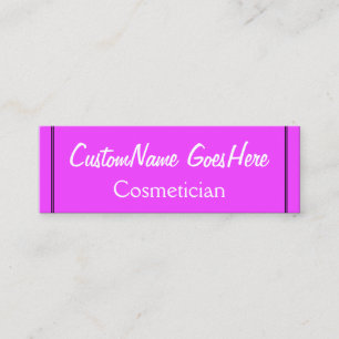 Minimal Cosmetician Business Card