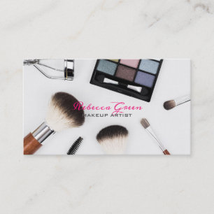 minimal Cosmetologist brush stylist makeup artist Business Card