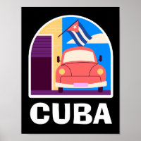 Minimal Cuba Island Vintage Retro Travel
