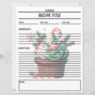 Minimal Cupcake Recipe Book Template