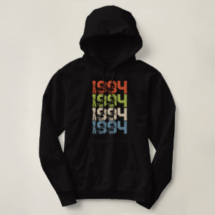 Minimal Custom Birth Year Birthday Gift Grunge Hoodie