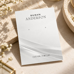 Minimal Custom Jewellery Earring Display Card