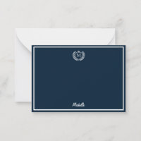 Minimal Custom Monogram Name Royal Crest Emblem   
