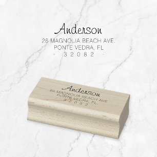 Minimal Custom Return Address 04. Rubber Stamp