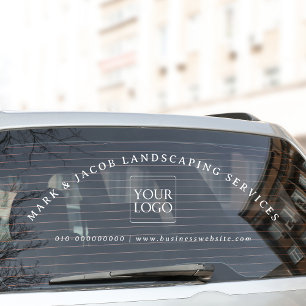 Minimal Custom Text Business Logo Car Truck Door