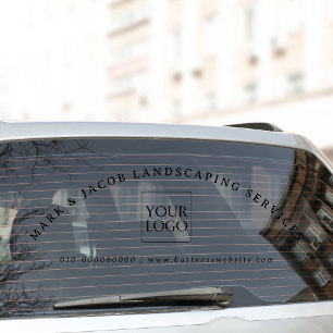 Minimal Custom Text Business Logo Car Truck Door