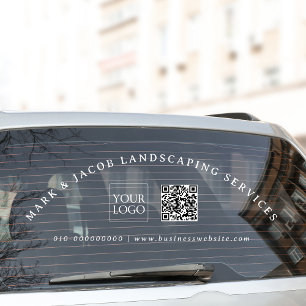 Minimal Custom Text Business Logo Car Truck Door W
