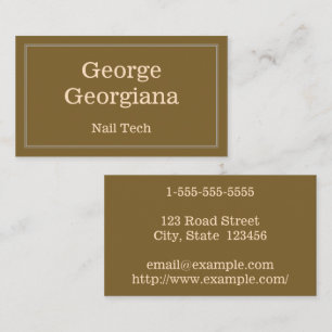 Minimal & Customisable Nail Tech Business Card