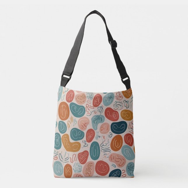Minimal Cute Seamless Colourful Pattern  Crossbody Bag (Front)