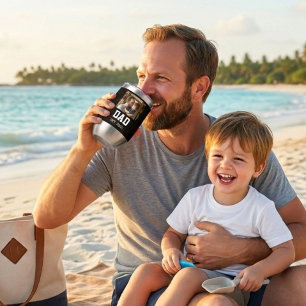 Minimal Dad Established Photo Father's Day Gift 