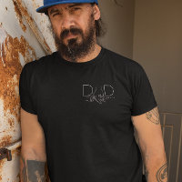 Minimal Dad Line Art Father Child Design