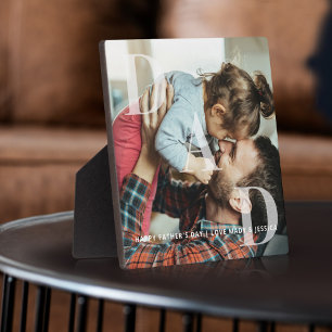 Minimal DAD Overlay Father's Day Photo Keepsake Plaque