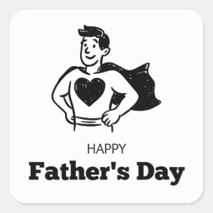 Minimal Dad Sticker fatherhood