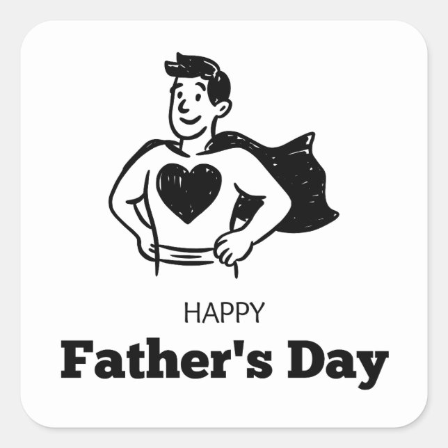 Minimal Dad Sticker | fatherhood (Front)