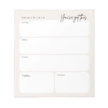 Minimal Daily Planner Notepad