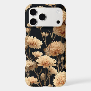 Minimal Dark Aesthetic Wildflower Line Art
