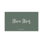 Minimal Dark Sage Script Calligraphy Chic Modern