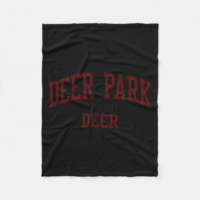 Minimal Deer Park High School Hs Fleece Blanket (Front)