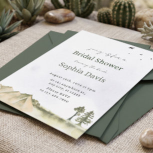 Minimal Desert Bridal Shower Invite Editable