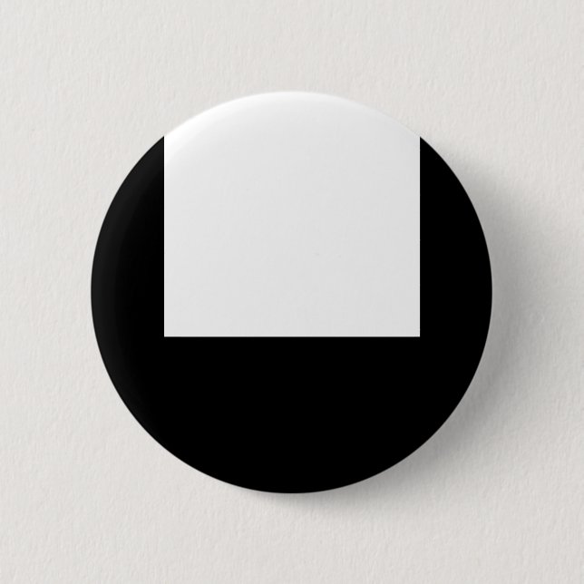Minimal Design Black White Square Frame R Button (Front)
