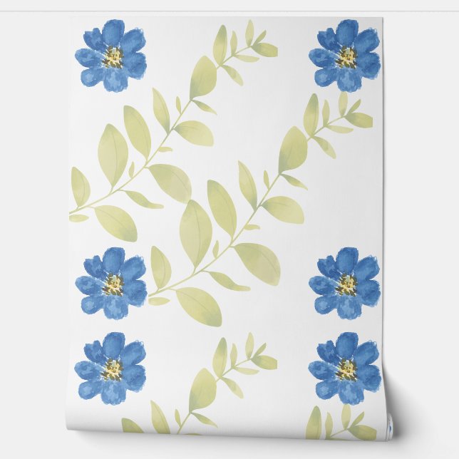 Minimal Design Floral Wallpaper (Unrolling)