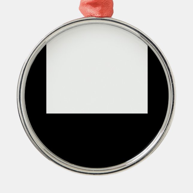 Minimal Design Photo frame Round Ornament (Front)