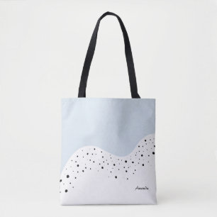 Minimal design with dots tote bag