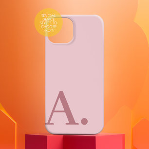 Minimal Design with Huge Monogram - Rose Pink