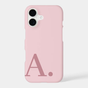 Minimal Design with Huge Monogram - Rose Pink