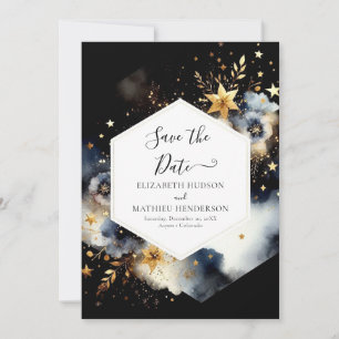 Minimal Digital Celestial Wedding Save The Date